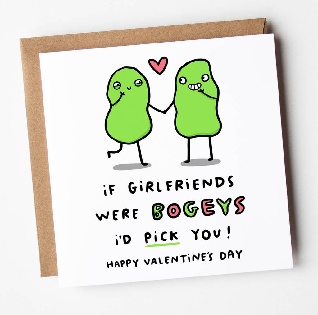 'Girlfriends Were Bogeys' Valentine's Day Card By Arrow Gift Co ...