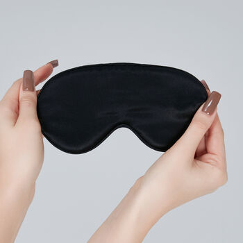 Silk Eye Mask Black, 2 of 6