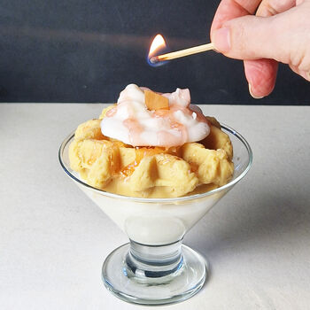 Breakfast Waffle Scented Candle, 3 of 5