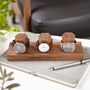 Personalised Walnut Watch Stand One To Three Watches, thumbnail 7 of 12