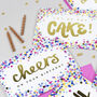 'Cheers On Your Birthday!' Gold Foil Confetti Card, thumbnail 2 of 2