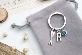 Rowing Oars Personalised Keyring Adventure Gift, 8 of 10