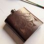 Personalised Cowboy Leather Hip Flask, thumbnail 1 of 4