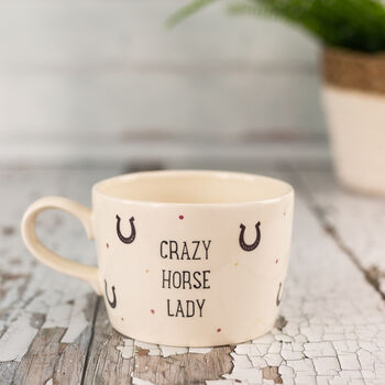 Crazy Horse Lady Handmade Mug, 2 of 6