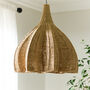 Sora Scalloped Rope Pendant Light Shade, thumbnail 1 of 4