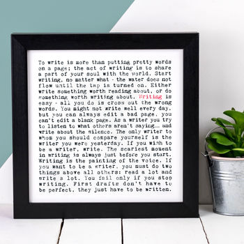 Writing Quotes Print, Gift For Writers And Authors, 2 of 8