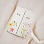 Pink Wildflower Gatefold Wedding Invitations, thumbnail 2 of 5