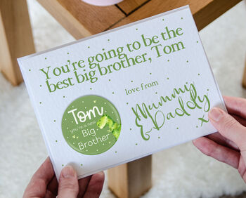 Personalised New Brother Card And Badge, 2 of 4