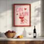 Cin Cin Wall Art Print Happy Hour Kitchen Disco, thumbnail 3 of 8