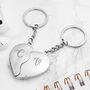 Personalised Joining Hearts Magnetic Couples Keyrings, thumbnail 1 of 5