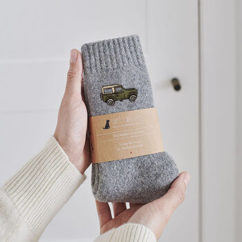 British 4x4 Countryside Vehicle Wool Socks – Perfect Gift For Countryside Lovers And Dog Walkers, 2 of 12