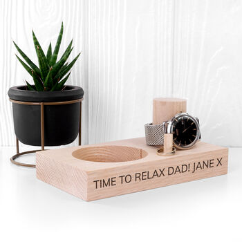 Personalised Oak Watch Stand, 2 of 7