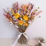 Orange And Yellow Dried Flower Bouquet, thumbnail 1 of 7