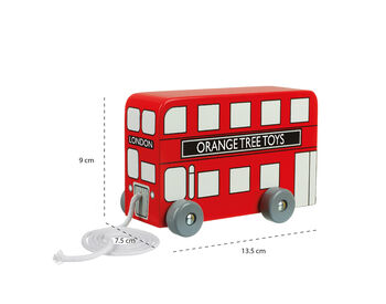Personalised Pull Along London Bus, 5 of 6