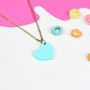 Colourful Love Heart Necklace, thumbnail 3 of 5