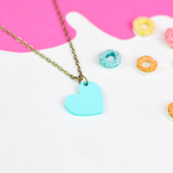 Colourful Love Heart Necklace, 3 of 5