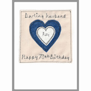 Personalised Heart Birthday Or Anniversary Card For Him, 11 of 12