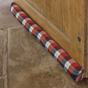 Country Tartan Fabric Draught Excluder, 3 of 7
