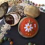Pocket Mirror With Hand Embroidered Flower, thumbnail 8 of 12