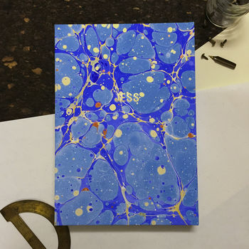 Personalised Hand Marbled Stone Journal, 2 of 4