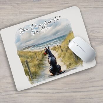 Personalised Doberman Dog Beach Walk Collection, 8 of 8