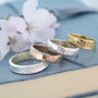 Textured Wedding Ring In White, Yellow Or Rose Gold, thumbnail 1 of 1