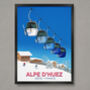 Alpe D'huez Ski Resort Poster, thumbnail 1 of 6