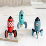 Three Wooden Rocket Construction Toys, thumbnail 3 of 3