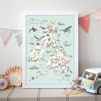 Floral UK Map Print, 7 of 7