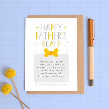 Personalised Father's Day Present Scratch Card, 4 of 10