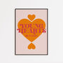 Young Hearts Run Free | Disco Print | Music Poster | Wall Art | A5 A4 A3 | Retro Inspired Music Print | Disco | Bold | Typographic |, thumbnail 7 of 8