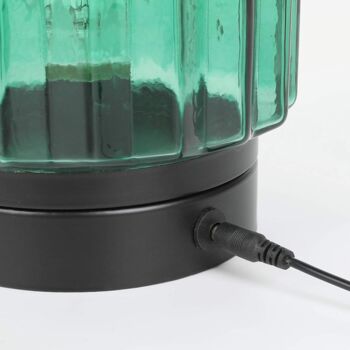 Jade Green Table Lamp LED Battery Powered And Usb Cable, 2 of 5
