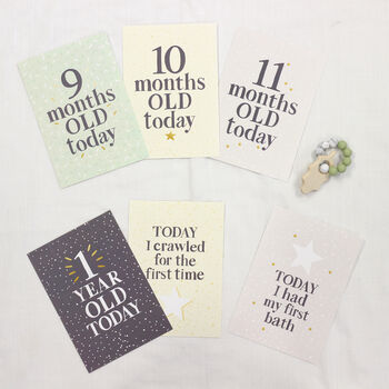 Personalised Baby Milestone And Memory Cards, 5 of 8