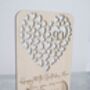 Personalised Wood Cut Out Heart Plaque, thumbnail 2 of 4