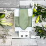 Dusty Sage Wedding Tie Set, thumbnail 8 of 10