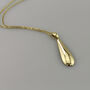 Handmade Solid 18ct Gold Large Drop Necklace, thumbnail 1 of 4