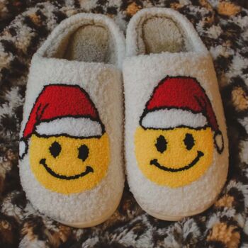 Happy Santa Hat Slippers, 3 of 3