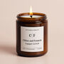 Personalised Monogram Engagement Soy Wax Candle, thumbnail 1 of 5