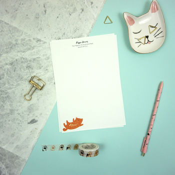 Personalised Cat Attack Writing Paper, 4 of 10