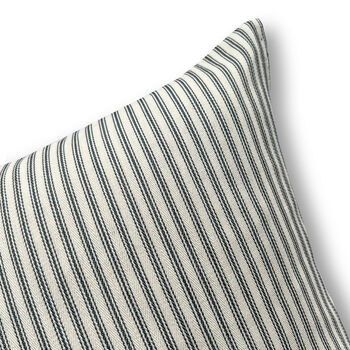 Luxury Ticking Stripe / Pinstripe 100% Cotton Cushion, 2 of 4