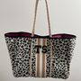 Personalised Leopard Print Tote Bag Set, thumbnail 3 of 6