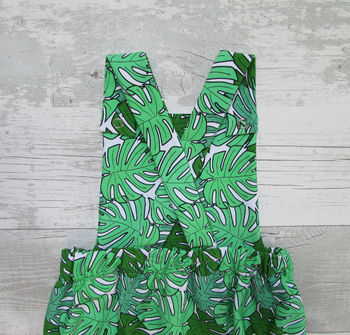 Tropical Print Summer Baby Bubble Romper, 7 of 8