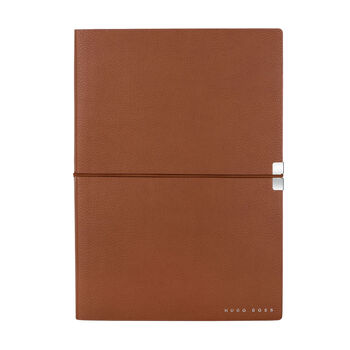 Personalised Hugo Boss Notebook – Lined Brown A5 | Emboss Your Initials, 2 of 6