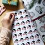 Dress Up A Penguin Christmas Wrapping Paper, thumbnail 5 of 12