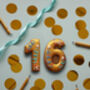 Hand Iced 16th Birthday Biscuit, thumbnail 2 of 3