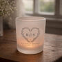 Personalised Floral Wedding Gift For Couple Candle Or Tealight Holder, thumbnail 1 of 2