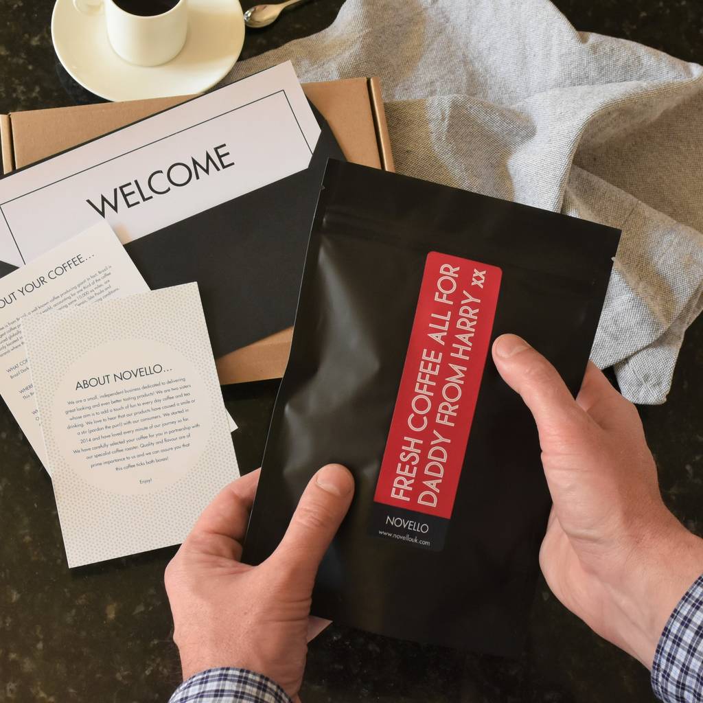 fathers monthly coffee subscription gift by novello