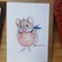 Cute Mice Design Pack Of Five Blank Notecards, thumbnail 5 of 5