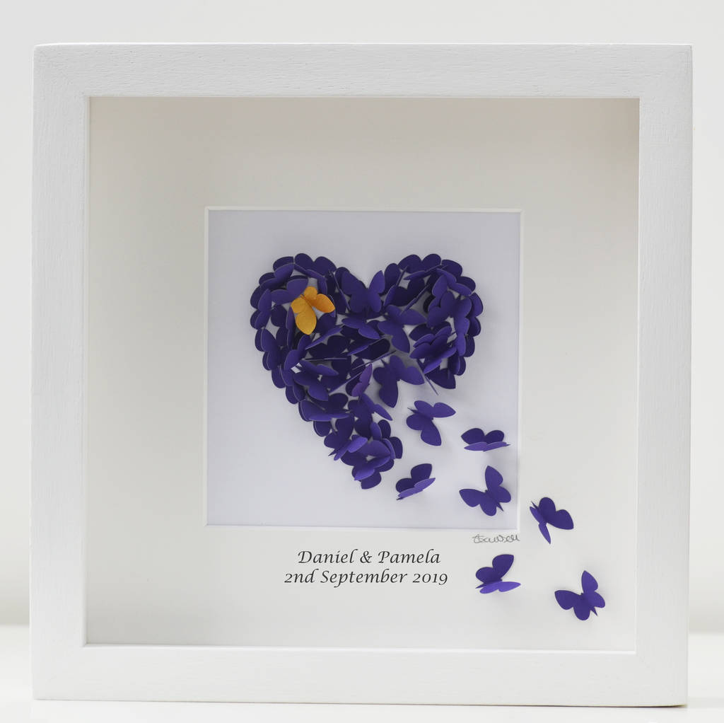 Personalised Butterfly Wedding Gift/ Anniversary, 1 of 9