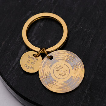 Vinyl Record Personalised Keyring, 4 of 9